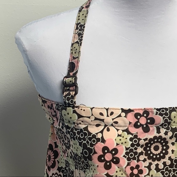 Eddie Bauer | Pink/Green/Brown | Floral Adjustable Strap Apron Nursing Cover - Picture 4 of 12